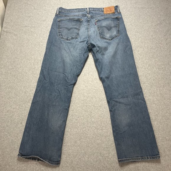 Levis Jeans Mens 36x30 Blue 559 Relaxed Straight Cotton Blend Denim (Meas 36x29) - Picture 7 of 9